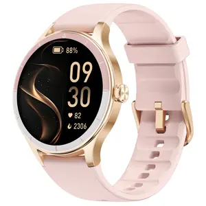 TOOBUR Women Smart Watch with Smart Voice Assistant,Compatible Android and iOS Phone, Answer/Make Calls, Fitness Tracker/Step Counter/Running Watch, Sleep/Heart Rate Monitor, 100 Sports, IP68 Waterproof Smartwatch,gift for her