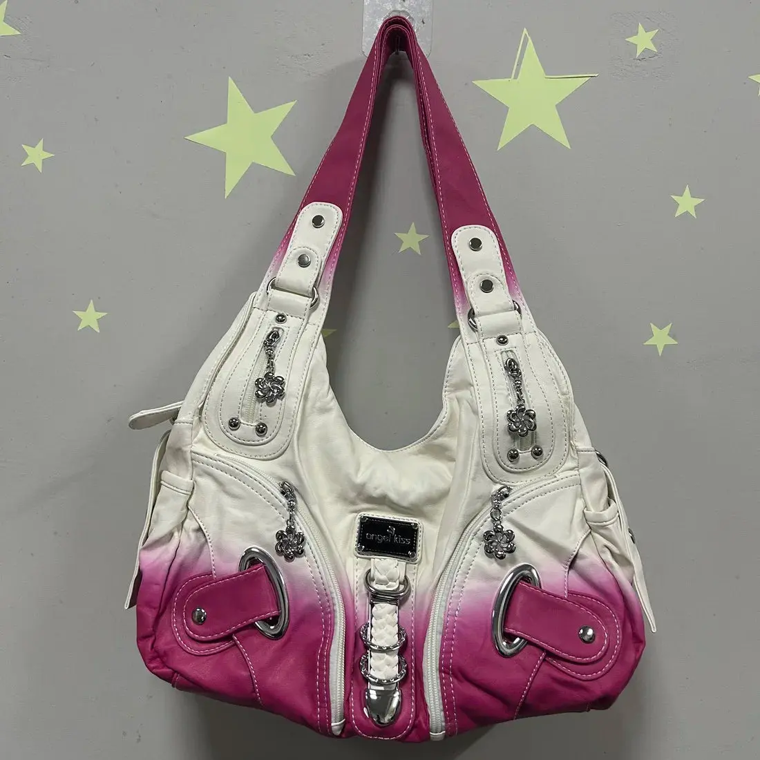 Angel kiss Women Handhag Large Fashion Shoulder bags Vintage Shoulder Bags Female Top-handle Tote Bag Large Purse