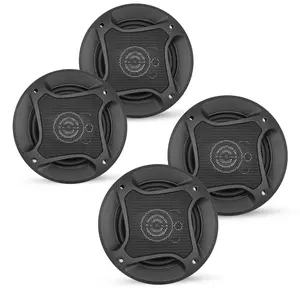 5Core Coaxial Door Car Speakers 4” 4Pcs 250W 4Ohm 2 Way Component Subwoofer Audio w Super Tweeter