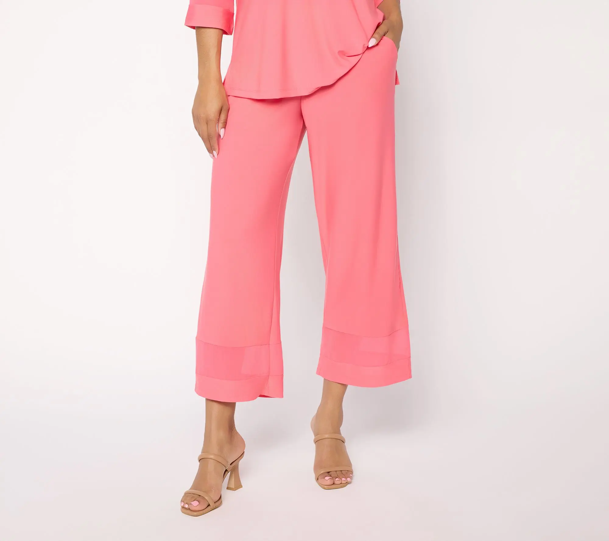 Brandis Dress Out Loud Discovery Knit Tall Wide Leg Crop Pant