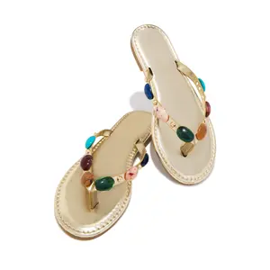 Sandy Slip On Sandals - Gold