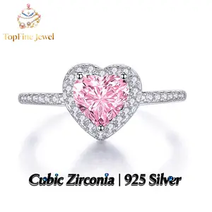 Heart S925 Silver Girls' Heart Full Diamond Cubic Zirconia Love Ring, Light Luxury Sweet Style Silver Jewelry Gift, Suitable for Women's Everyday Wear, Dating, Birthday Parties, and Commitment Gifts for Girlfriends, Mothers, and Best Friends fashion deals