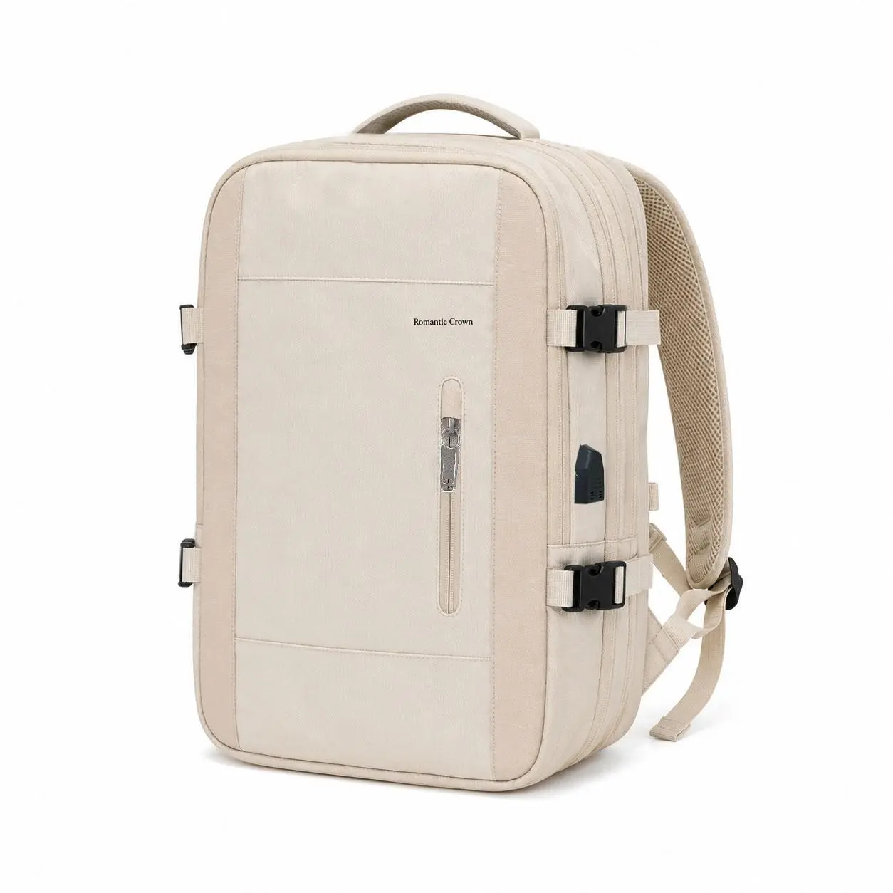 Travel Essential Backpack with USB Port, Everyday Carry Hiking-Carry On Backpack for Holiday, On-the-Go Charging, File-Laptop-Clothes Organization, Luggage-Friendly Design, Hiking Backpacks