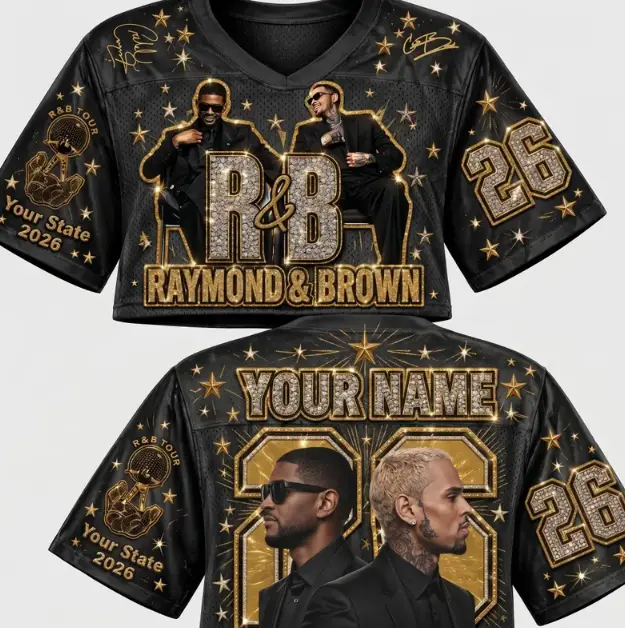 2026 R&B Tour Legends Music Croptop - Men's/Women's Professional Sports Streetwear Concert Shirt Apparel