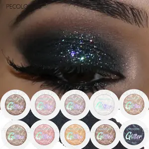 10pcs/set Eye Shadow, Shimmering Eyeshadow Palette, Mashed Potato Texture, Pearl Glitter and Metallic Luster, High Pigmentation, Suitable for Stage Parties and Christmas Gifts