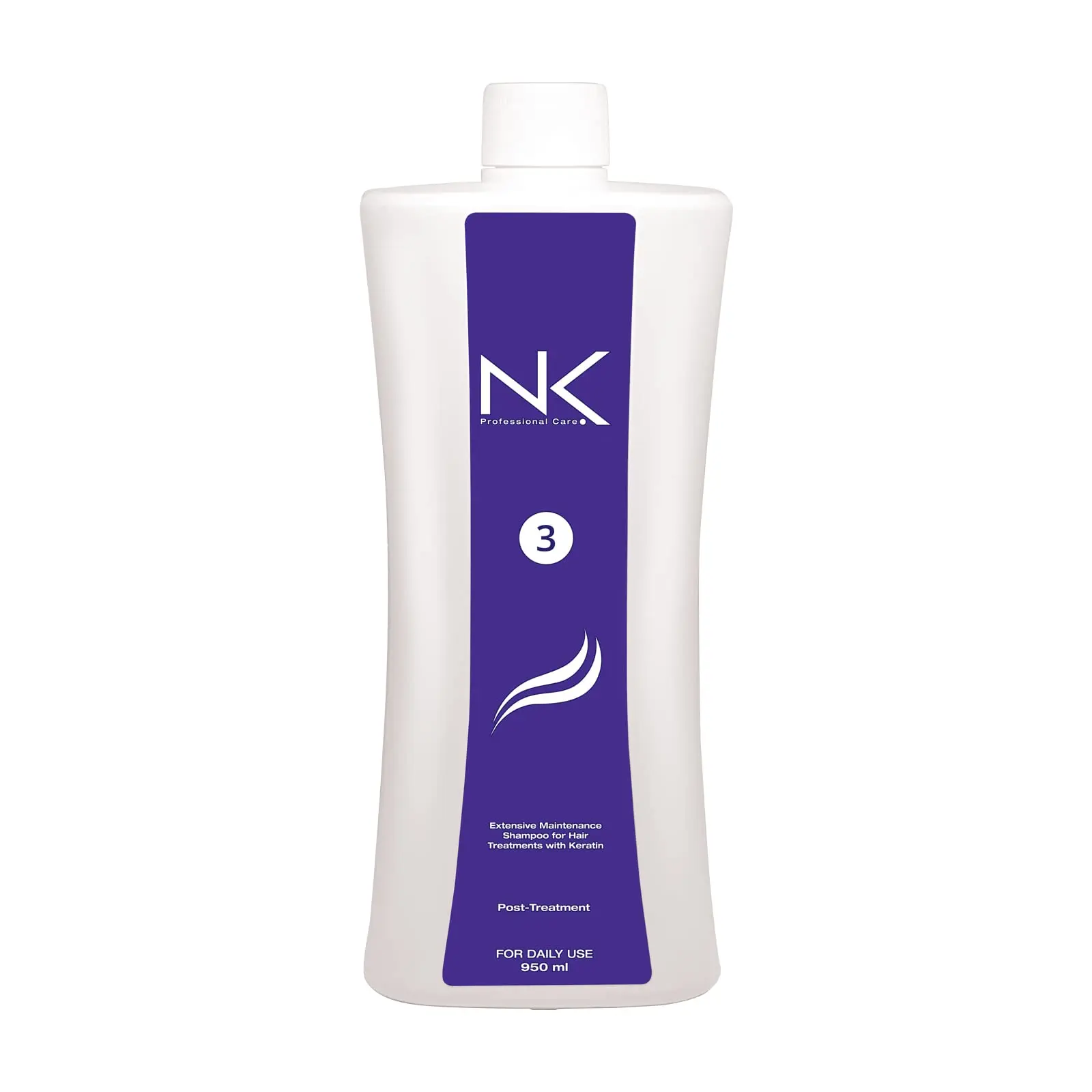 NK Professional Care Extensive Maintenance Shampoo Step 3 for Keratin Hair Treatments Milk Protein & Betaine Formula Daily Use Moisturizing & Smooth Shampoo Conditioner Haircare Moisturize Straightener