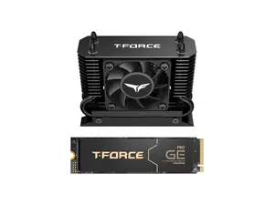 Team Group T-FORCE GE PRO M.2 2280 4TB PCIe Gen 5.0x4 with NVMe 2.0 3D NAND Internal Solid State Drive (SSD) with AirFlow 1 TM8FG3004T0C133