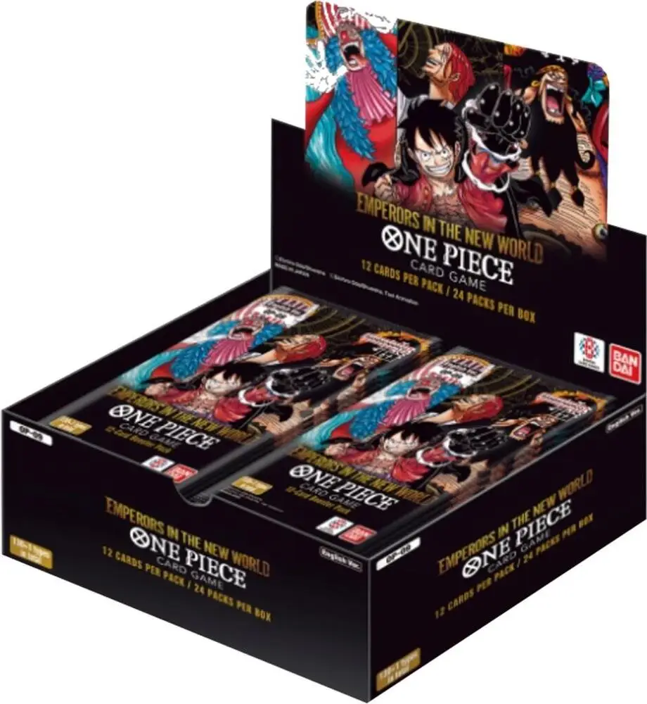 Bandai One Piece English OP-09 Emperors in the New World Booster Box Ripped Live