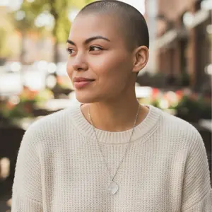 Clear Quartz Necklace - Natural Healing Pendant on Durable 24" Stainless Steel Chain for Everyday Wearability