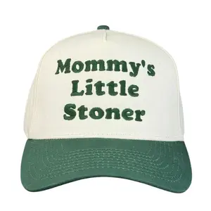 Mommy’s Little Stoner Trucker Hat Funny Custom Embroidered Cap