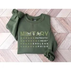 Military Wife, Military Mom, Military Girlfriend Sweatshirt, Veteran's Day, Military Appreciation, Gift for Her, Deployment, Boot Camp