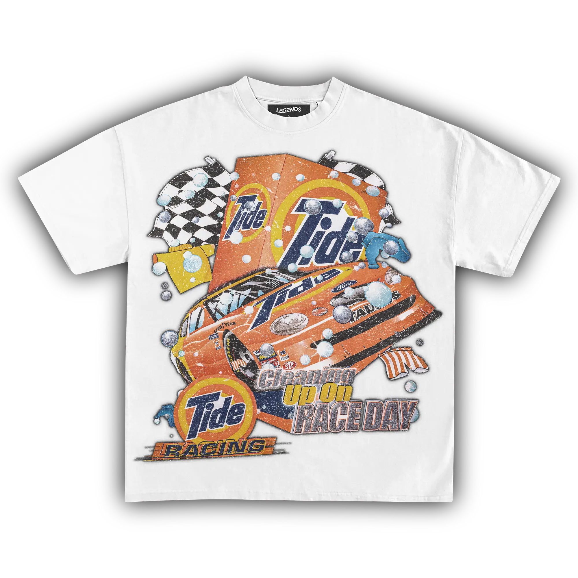 TIDE RACING NASCAR VINTAGE TEE SHIRT, GIFT FOR FAN, UNISEX SHIRT CREWNECK MADE IN USA