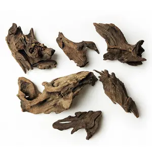 Selected Small Driftwood Set for Landscaping and Aquariums Natural Driftwood for Fish Tank Aquatic Terrariums with Moss Plants Decorative Elements