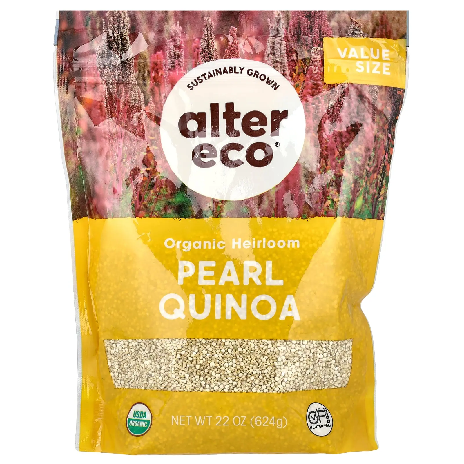 Alter Eco Organic Heirloom Pearl Quinoa, 22 oz (624 g)