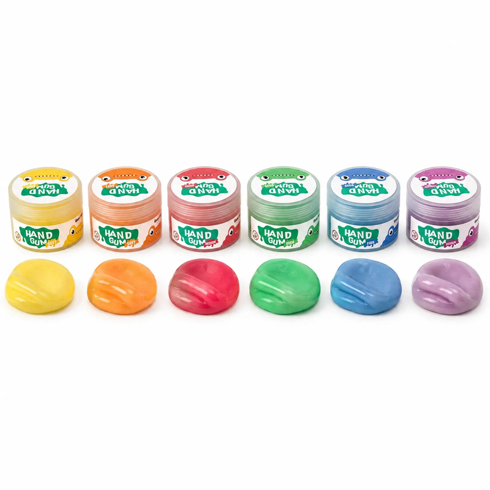 6-Color Hand Exercise Rehab Putty Kit, Flexible Sensory Fidget Tools for Seniors, Therapy Putty for Grip Strength, Grip Strengthening, Finger Stretch & Stress Relief, Squishy Soft Moldable, Squishy Fidgets
