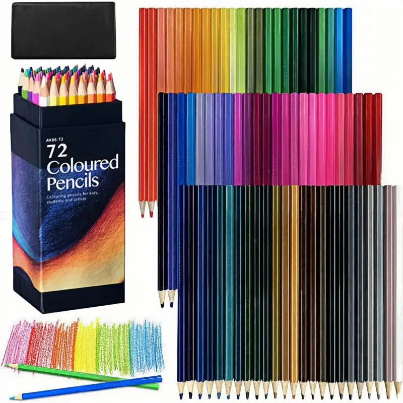 Colored Pencils for Adult Coloring Books, Soft Core Coloring Pencil Set for Adults Kids Beginners, Drawing Pencils for Sketching, Shading, Blending, Artist Pencil Set