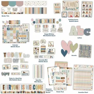 Teacher Created Resources  Everyone is Welcome Decor Bulletin Board Set