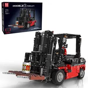 Mould King 13106 Forklift Truck Car Shelf Lifted Remote Control Building Block Adult Kid RC Gift Toy 1719 Pcs Construction