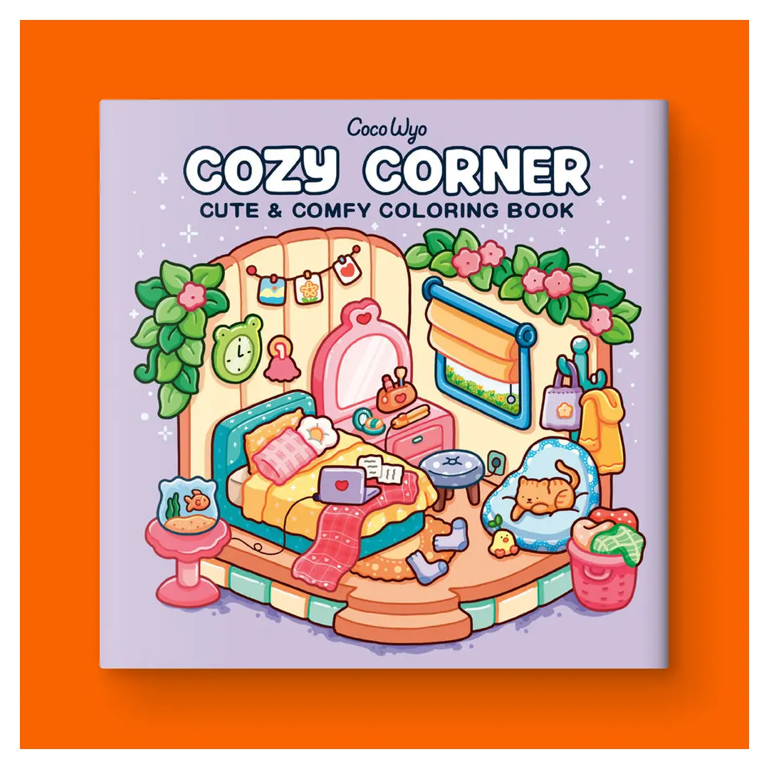 Cozy Corner: Coloring Book for Adults and Kids by Coco Wyo (Trade Paperback)