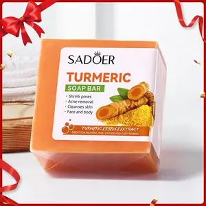 Handmade Turmeric Soap, Natural & Organic Handmade Comfort Soap for Body & Face, Exfoliating & Nourishing Soap for Daily Use, Natural Turmeric Bar Soap, Gift, Cleansing