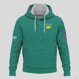 Green Augusta Icons Pattern Ping Hoodie for Golf Masters Tournament Sports