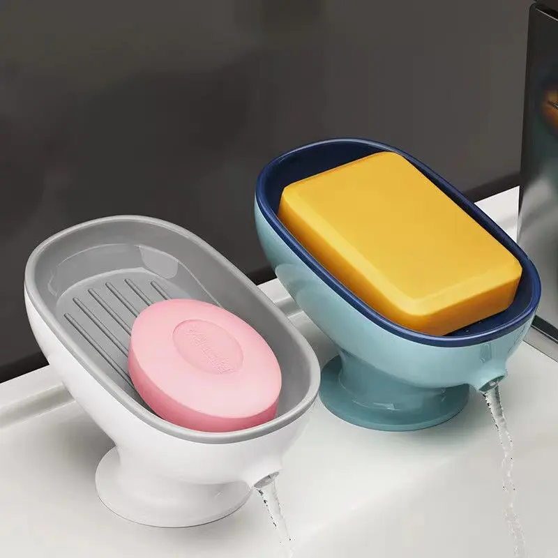 Household Soap Storage Dish Double Layer Detachable Drain Board No Lid Prevent Soap Soaking In Water