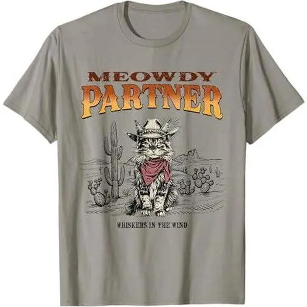 Meowdy Partner Cowboy Cat T-Shirt