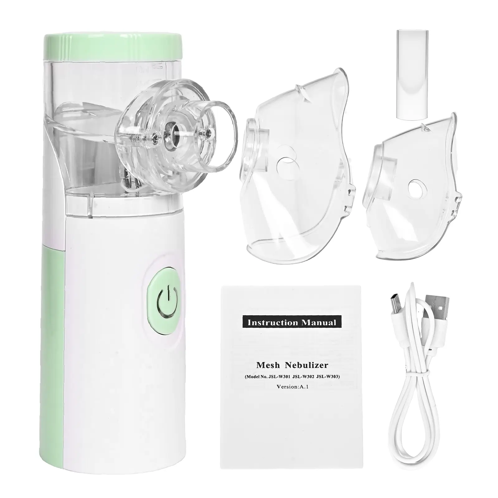 2025 Upgrade Mesh Nebulizer -Portable Handheld ElectricAtomizer with Accessories, Fit for Adults & Kids, Sweet Giftfor Mom with Breathing lssues(Dry battery model)