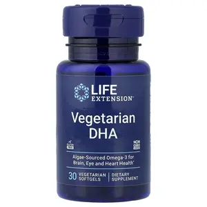 Life Extension Vegetarian DHA, 30 Vegetarian Softgels (200 mg per Softgel)