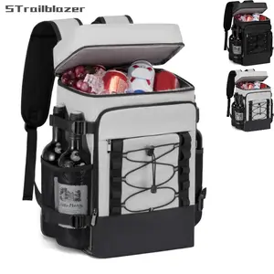 Cooler Backpack, 36 CansMultifunctional Leakproof Cooler Backpackwith Padded Top Handle, Mesh Pocket forCamping BBQ Lunch Picnic HikingFishing,Waterproof Ice Box Thermal Bag