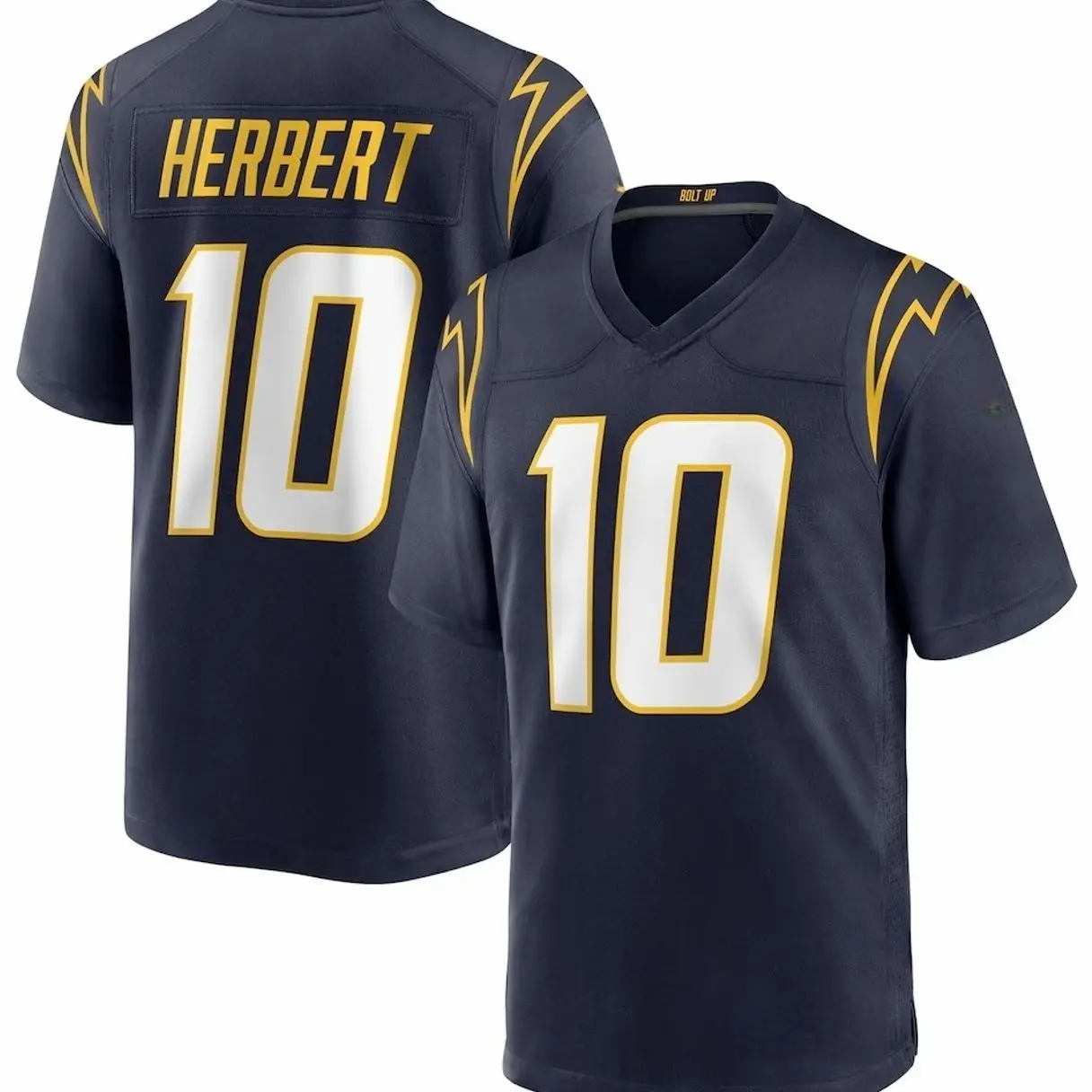 Unisex Football inspired by Herbert 10 Los Angeles Alternate Game Jersey - Navy
