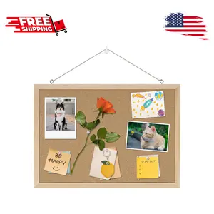 Cork Board Bulletin Board with Pin,17"X 12"