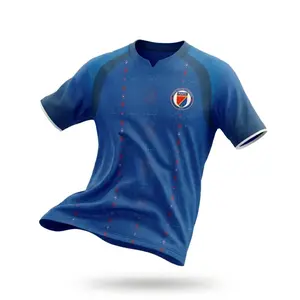 2026 Haiti National Soccer Team Style Jersey Home Shirt, Patriotic Football Jersey, All Over Print Unisex Soccer Jersey, Sports Fan Apparel Top