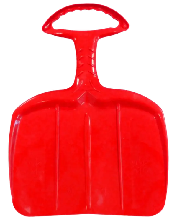Belli BE02162 Red Snow Sled with Handle for Adults, Sledding Equipment, 0.8x19.1x25.8" Dimensions