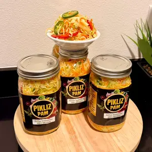 Pikliz Pam Haitian Spicy (Pickled) Food Instant Salt 32oz Carrot Kimchi