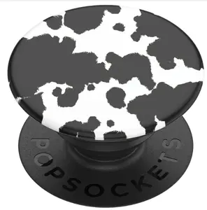 PopSockets Adhesive Phone Grip, Holder, Phone Stand, Cow Print - Its a Moood