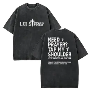 Lets Pray Need Prayer Tap My Shoulder  Tee, Matthew 18 20 Gift