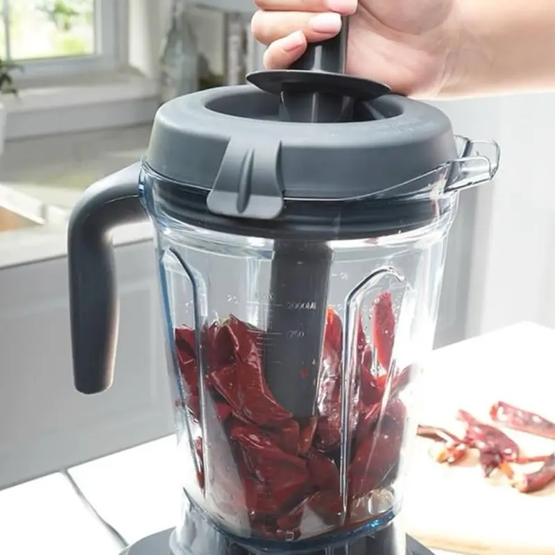 Healthy Life Blender 1500 Watts with Stainless Steel Blade, 4 Preset Functions, Large Gray Design for Smoothies, Soups, Sauces & More