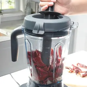 Healthy Life Blender 1500 Watts with Stainless Steel Blade, 4 Preset Functions, Large Gray Design for Smoothies, Soups, Sauces & More