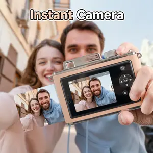 [Deals For You Days]HPRT Z2 Instant camera&Photo Printer - Zink 2x3”, Support AR Video Printing, Bluetooth Compatible with iOS & Android -Khaki, vintage photography style，summerwins,gift for Father's Day summerwins
