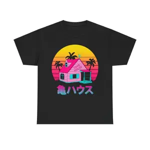 Kame House DBZ Anime Shirt, Master Roshi Dragon Ball Manga Shirt, Krillin, Japanese Goku Tee