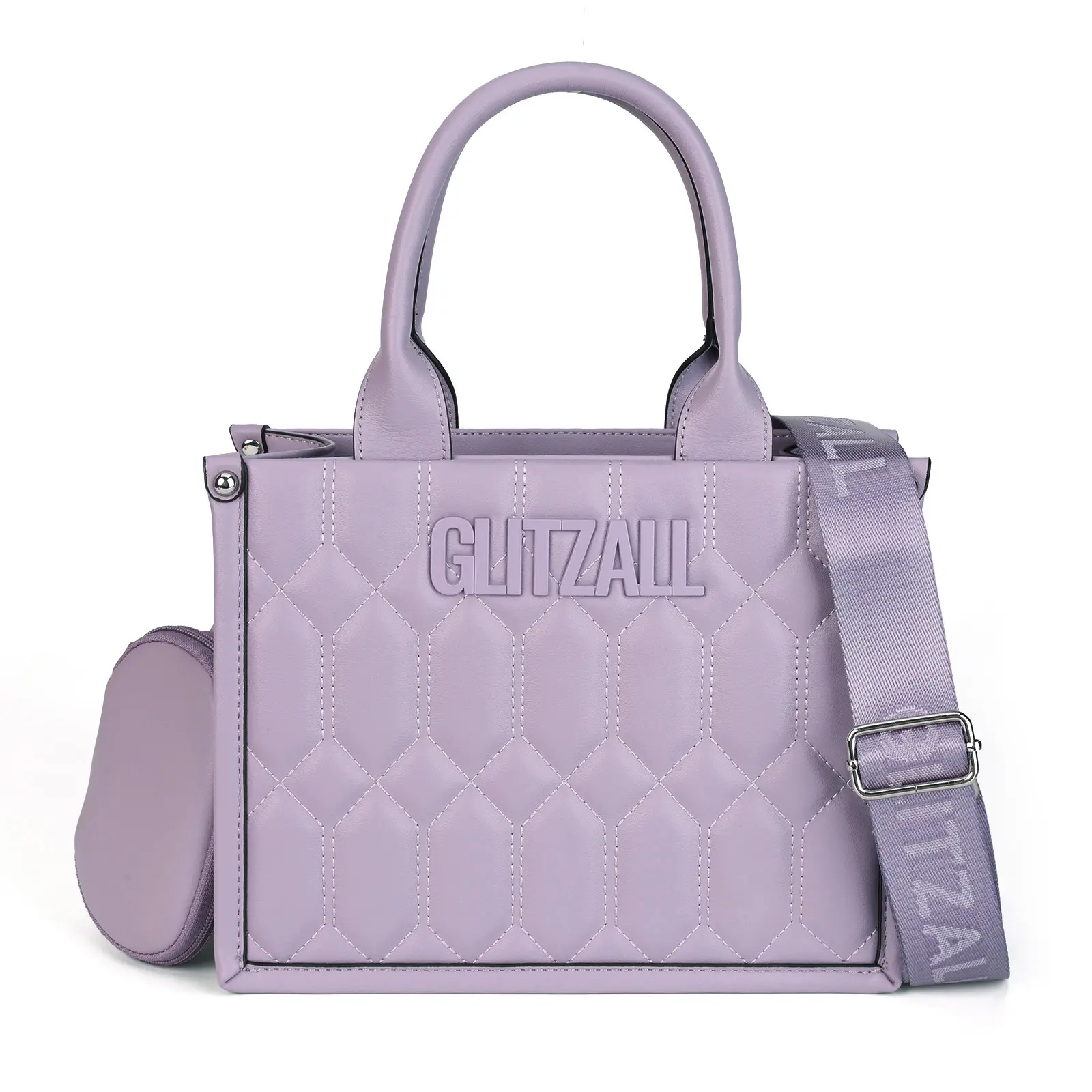 Women's handbag with zipper, comes with a clutch and adjustable shoulder strap, suitable for travelers, teachers, doctors, nurses and other professionals.