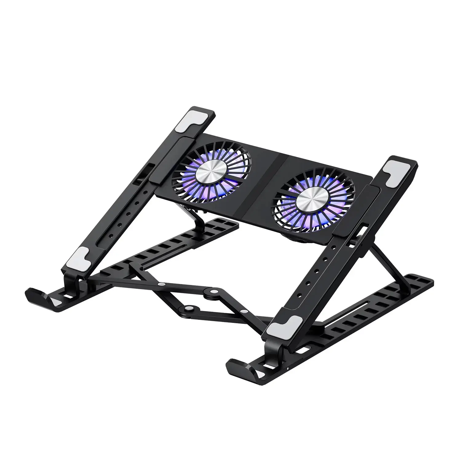 Dual Fan Laptop Cooler, Ultra-Thin Portable Design, 10-Speed Adjustable Rapid Cooling, Suitable for Gaming and Office Use, Laptop Cooling Stand, Laptop Fan Cooling Pad