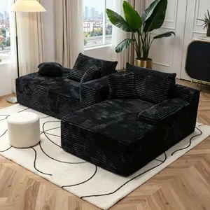 Niccae Convertible Floor Sofa Bed - Convertible Folding Couch, 15in Foam Mattress, 6 Pillows, Teddy Fabric, Cozy Indoor Furniture, No Assembly, Quick Setup, Easy Clean, Ideal for Small Spaces & Apartments