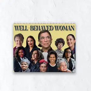 Well Behave Woman Calendar 2026, New Year Calendar, Feminist Calendar 2026, Happy New Year Canlendar, B1shop Mariann Edgar Budde Calendar