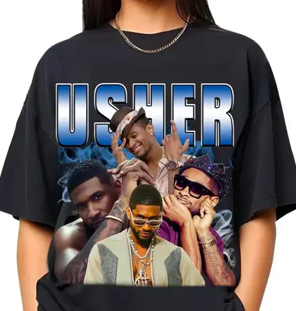 Usher Bootleg Shirt, Vintage Usher Shirt, Usher Shirt, Usher 90s Fan Gift, Usher Graphic Shirt, Usher Tee