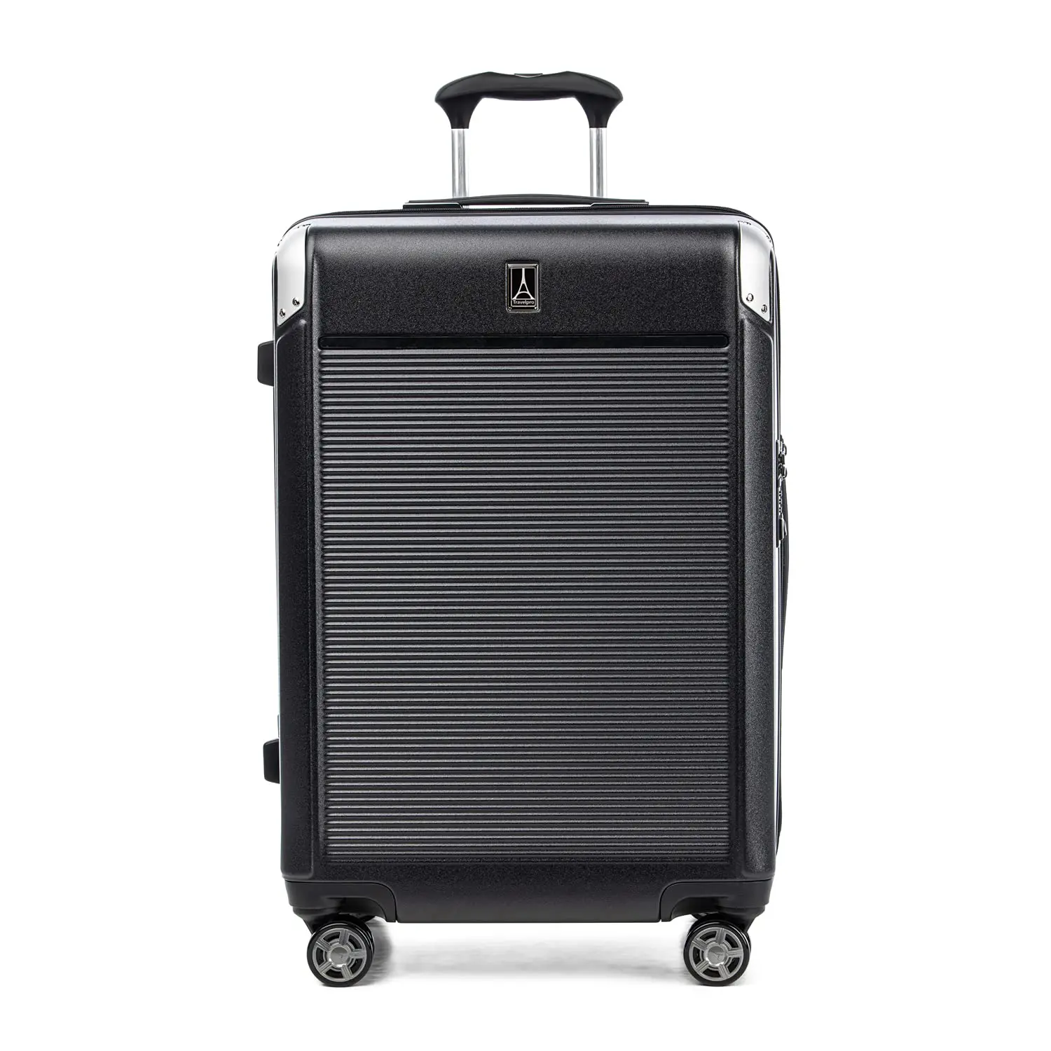 Travelpro Platinum Elite Checked Medium 25-Inch Hardside Expandable Spinner Wheel Luggage TSA Lock Hard Shell Polycarbonate Suitcase