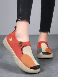 Women's Thick Sole Platform Slip-On Shoes, Lightweight Breathable Casual Fashion Sneakers, Comfortable All-Season Footwear, Slip on Style