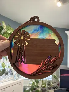 Kansas Suncatcher for Sunny Window