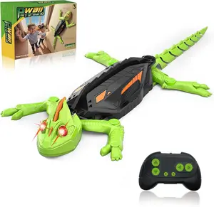 Wall Crawler Gecko, Electric Lizard Toy with LED Glowing Eyes, 360° Spin, Animal Toy, Fun Indoor Toy, Gift Idea, Party Toy, Cool Gifts, Family Fun